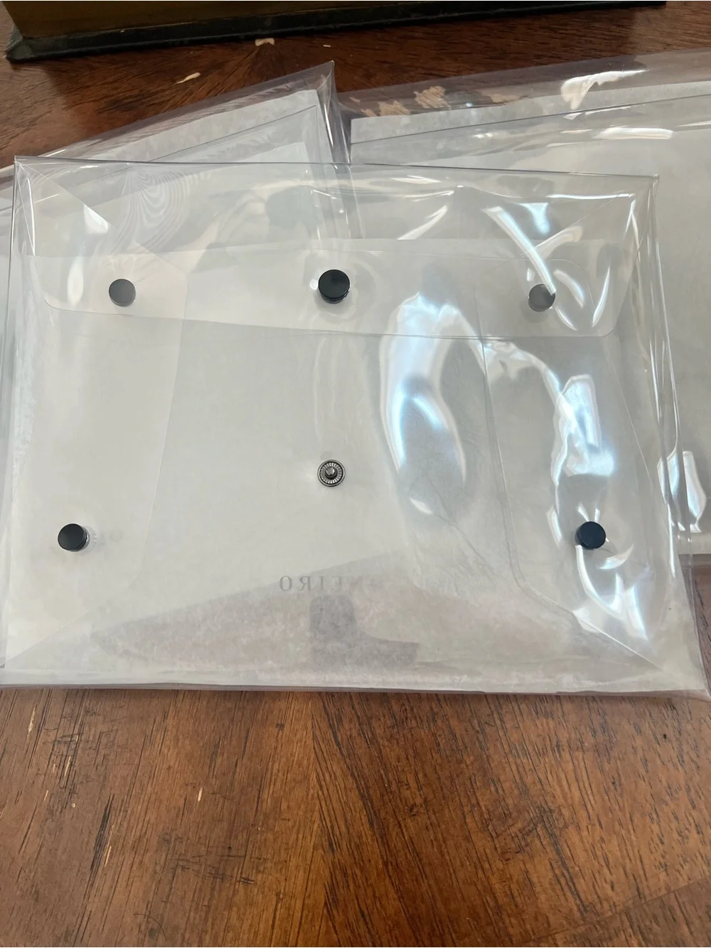 New ONEIRO clear multipurpose clutch and travel pouch. 10 Packs Sale Clearance!